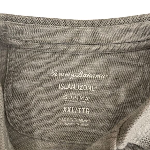 Disney Coronado Springs Tommy Bahama Polo Shirt Men's XXL Gray Short Sleeve Top - Picture 8 of 11